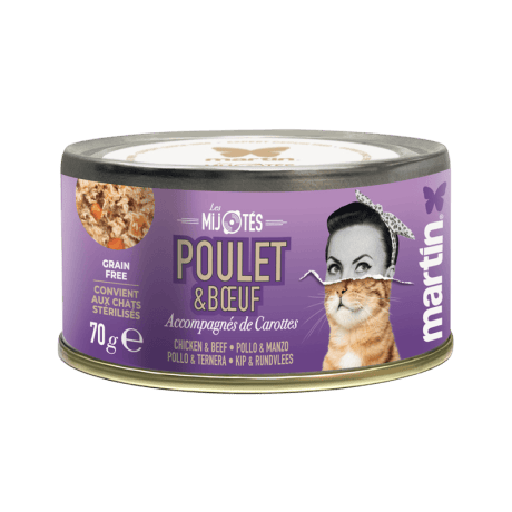 Mart&iacute;n Les Mijot&eacute;s Pollo y Ternera Estofado 70gr para Gatos Adultos