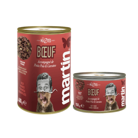 Martín Les Mijotés Estofado de Buey con Guisantes y Zanahorias para Perro Adulto