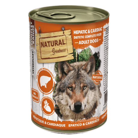 Natural Greatness Hepático y Cardíaco Bajo Cobre y Sodio 400g Paté Para Perro