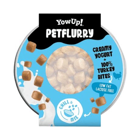 Petflurry Yogur con Toppings de Pavo para perro, detalle
