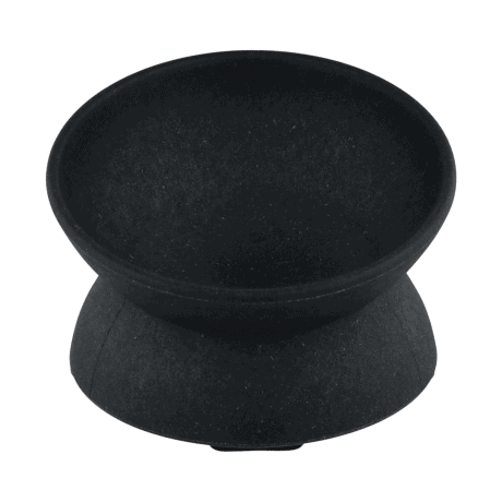Comedero de Bamb&uacute; Elevado Negro Basic para Perros y Gatos