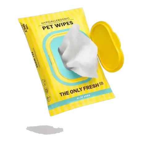 Toallitas de aloe vera para perro y gato, detalle