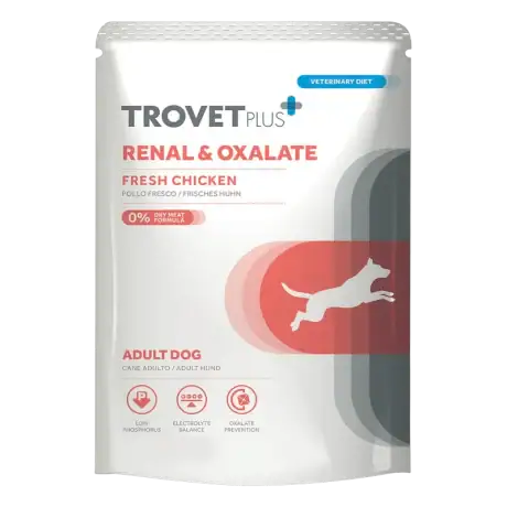 Trovet Plus Renal Oxalate: Alimento Húmedo Renal 300gr para Perros con Pollo