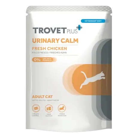 Trovet Plus Urinary Calm: Alimento Húmedo Urinario 85gr para Gatos con Pollo