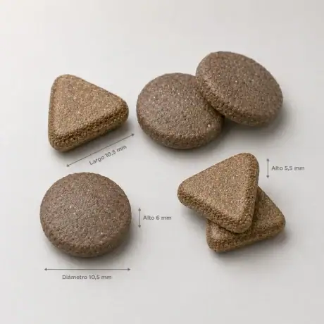 Pienso Amanova Grain Free para gatos esterilizados de pavo, detalle de la croqueta
