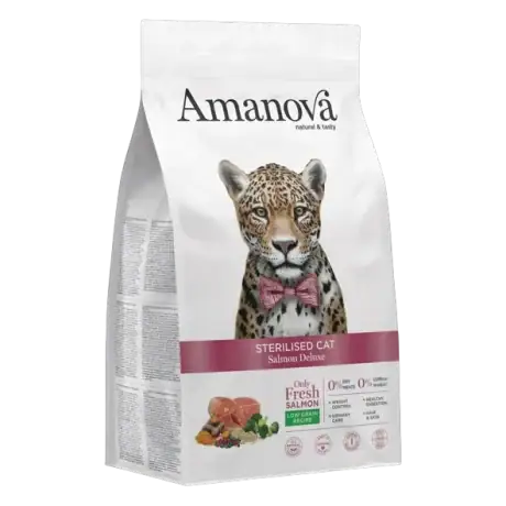 Amanova Salmón Para Gatos Esterilizados