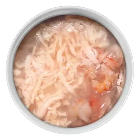 Lata de comida húmeda Amanova natural & tasty para gatos de pollo y gambas
