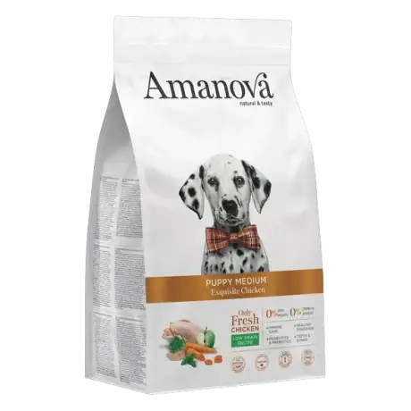 Amanova Puppy Medium Pollo Para Perros
