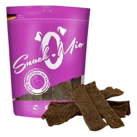 SnackOMio Tiras de Carne de Conejo 125gr Para Perros y Gatos