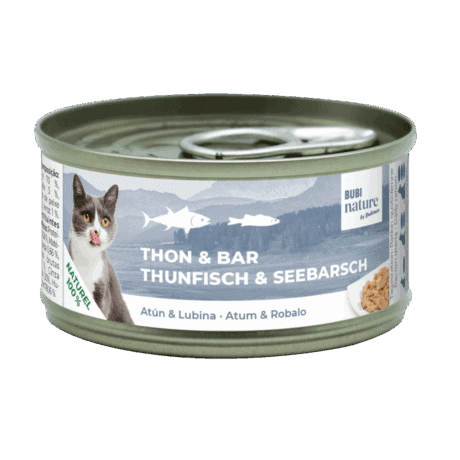 Bubi Nature At&uacute;n y Lubina 70gr para gatos