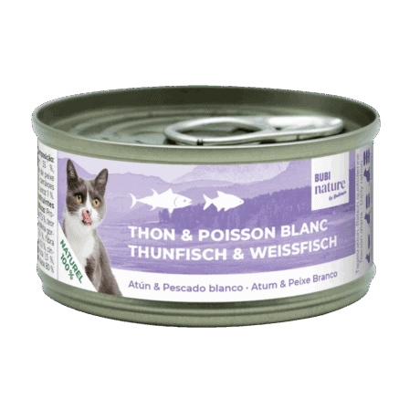 Bubi Nature Atún y Pescado Blanco 70gr para gatos