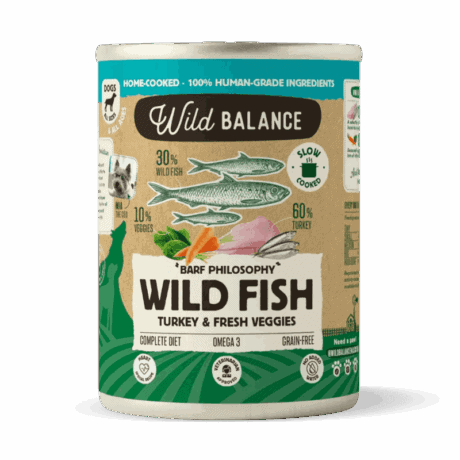 Wild Balance Lata Pescado y Pavo 400gr Para Perros