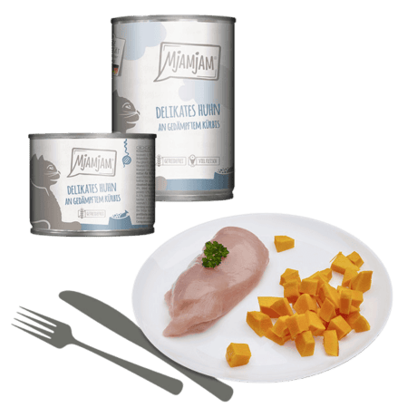 MjAMjAM Pollo con Calabaza Paté Para Gatos