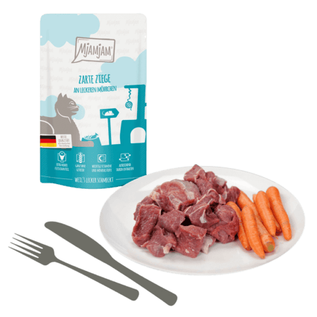 MjAMjAM Cabra con Zanahorias Paté 125gr Para Gatos