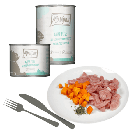 MjAMjAM Pavo con Calabaza Paté Para Gatos
