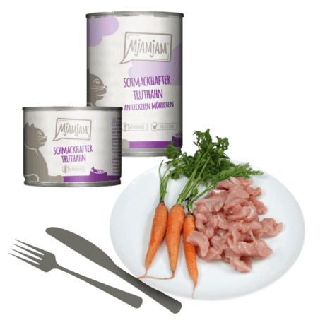 MjAMjAM Pavo con Zanahorias Paté Para Gatos
