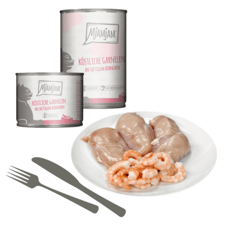 MjAMjAM Pollo y Camarones Paté Para Gatos