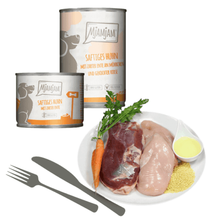MjAMjAM Pollo y Pato Paté 800gr Para Perros