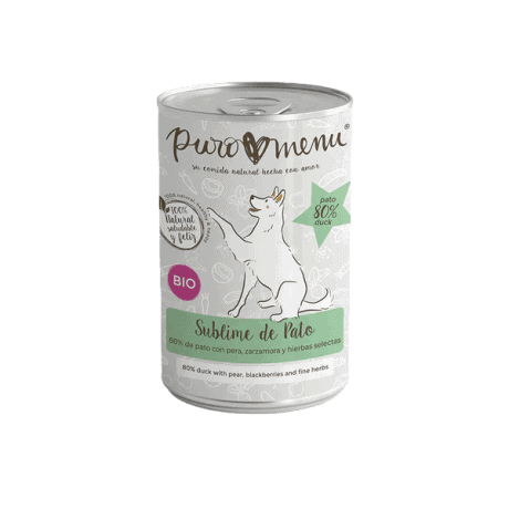 Puromenu Men&uacute; de Pato BIO 400g Para Perros