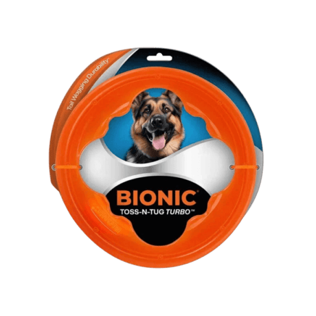 BIONIC Toss-N-Tug Turbo Juguete Resistente para Perros