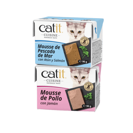 Cuisine&nbsp;Mousse Pescado de Mar para gato, detalle