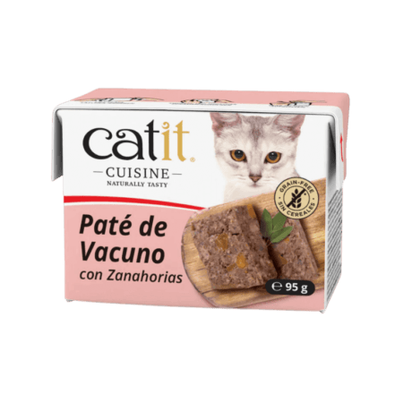 Catit Cuisine Paté Vacuno Con Zanahorias 90gr Para Gatos