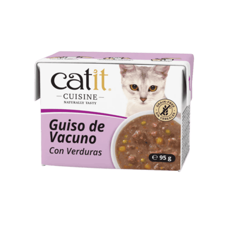 Catit Cuisine Guiso Vacuno con Vegetales 90g Para Gatos