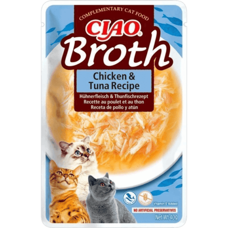 Churu Broth de Pollo y Atún 40gr para Gatos