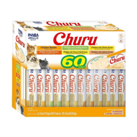 Churu Variedades De Pollo (60 Churus) Naranja Para Gatos