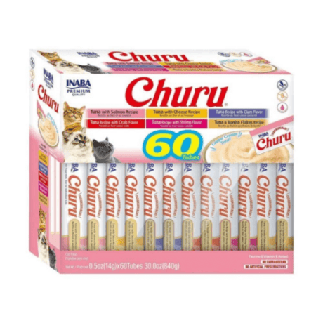 Churu Variedades De Atún (60 Churus) Rosa 560gr Para Gatos