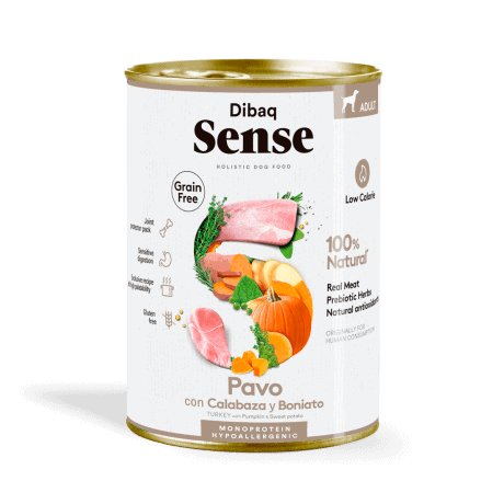 Dibaq Sense Pavo con Calabaza Pat&eacute; 380gr Para Perro