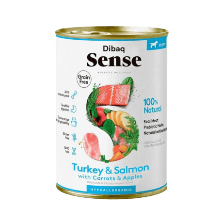 Dibaq Sense Salm&oacute;n y Pavo Puppy 380g Pat&eacute; Para Perro