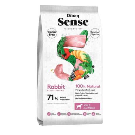 Dibaq Sense Grain Free Conejo y Pavo Para Perro