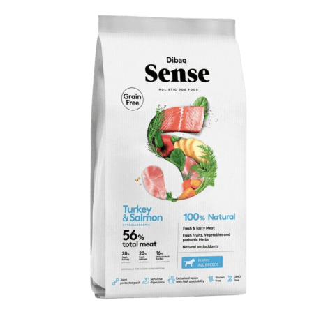 Dibaq Sense Grain Free Salmon y Pavo Puppy Para Perro