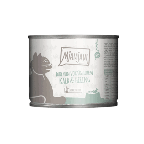 MjAMjAM Ternera y Arenque Paté Para Gatos