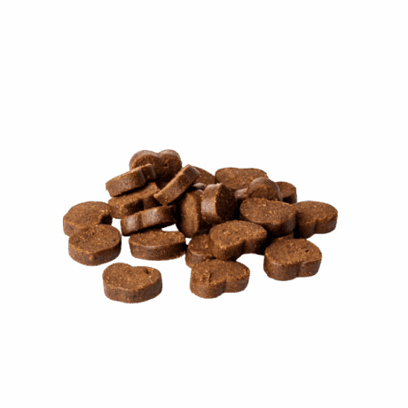 Moments Grain Free Pollo con Fruta Snack Semihumedos para perro, detalle