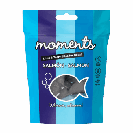 Moments Grain Free Salmón Snack Semihumedos 60gr Para Perros