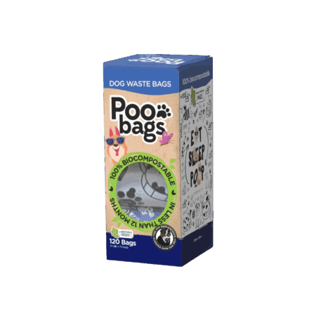 Bolsas Biodegradables Compostables Poo Bags Expert (120 unidades) Para Perros y Gatos