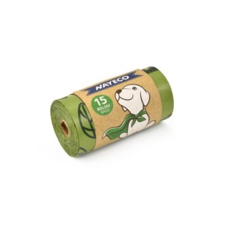 Bolsas higiénicas biodegradables con aroma a lavanda (15 bolsas) para perro y gato, detalle