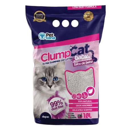 PetSana Arena Aglomerante de Bentonita Baby Powder 10L Para Gatos