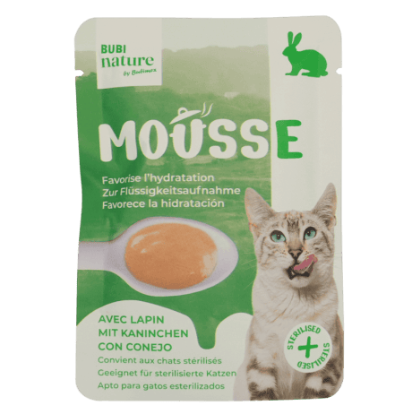 Bubi Nature Mousse de Conejo y Pollo Cremoso 50gr Para Gatos