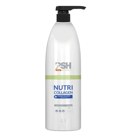PSH Mascarilla Nutri Collagen 1L para Perros y Gatos - Mantos Largos, Medios o Densos