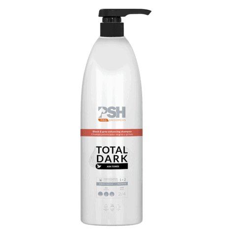 PSH Champú Total Dark 1L para Perros - Mantos Negros y Grises