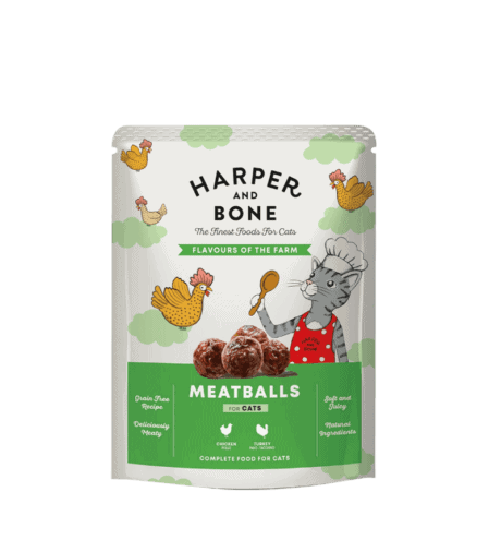 Harper and Bone Flavours of the Farm Albóndigas de Pollo Pavo 85gr Para Gato