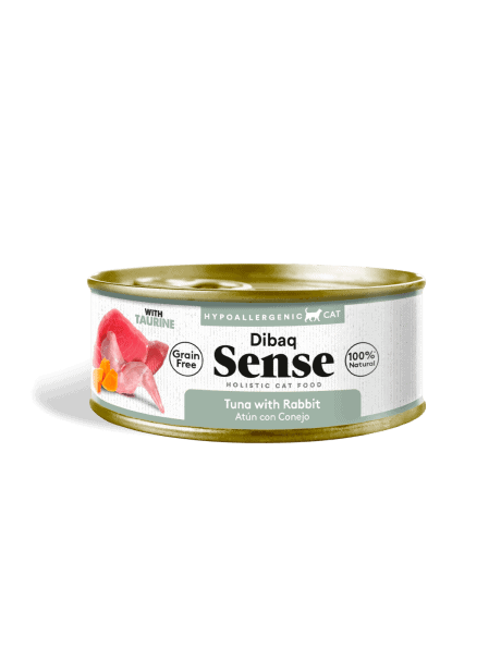 Dibaq Sense Atún con Conejo y Calabaza Desmigado 70gr Para Gato