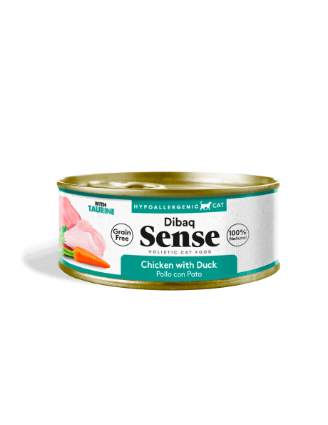 Dibaq Sense Pollo con Pato y Zanahorias Desmigado 70gr Para Gato