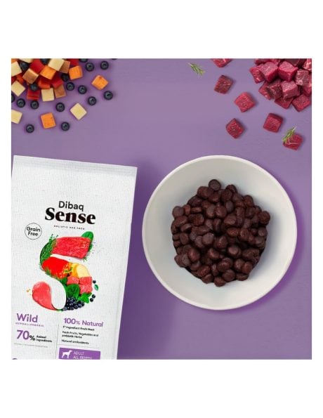 Pienso Dibaq Grain Free de jabal&iacute; y ciervo para perro, detalle