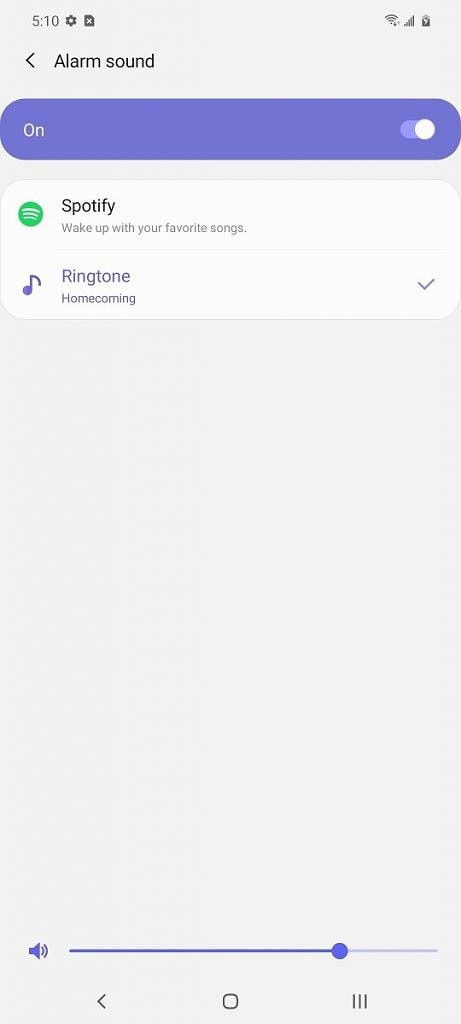 Set Spotify as Alarm in Samsung Galaxy S20, S20+ and S20 Ultra