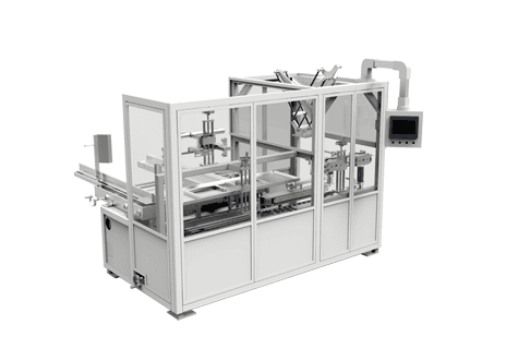 carton sealing line with corner sealer and top bottom taper in sequence