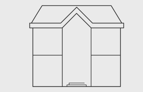 menggambar tangga rumah